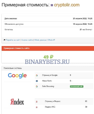 Cryptolir – ЛОХОТРОН. Реальные отзывы. Проверка