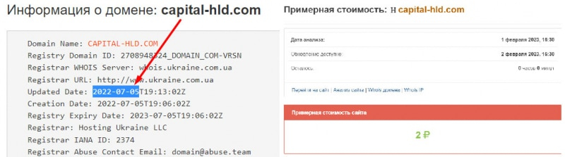 Компания Capital HLD — липовый лохотрон и скорее всего гарантированный развод на деньги.