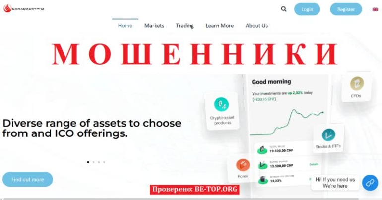 Условия сотрудничества с Сanada Сrypto, отзывы клиентов Условия сотрудничества с Сanada Сrypto, отзывы клиентов